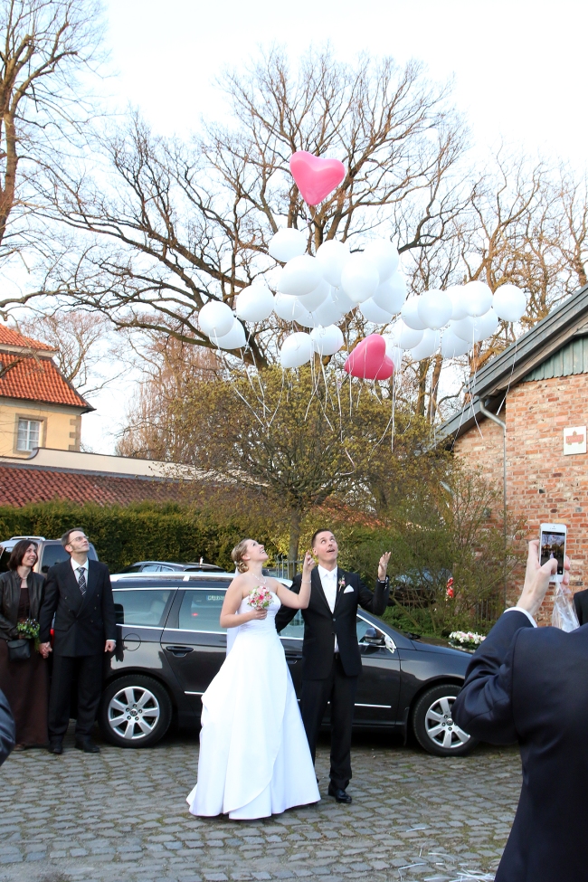 Ballons für das Brautpaar